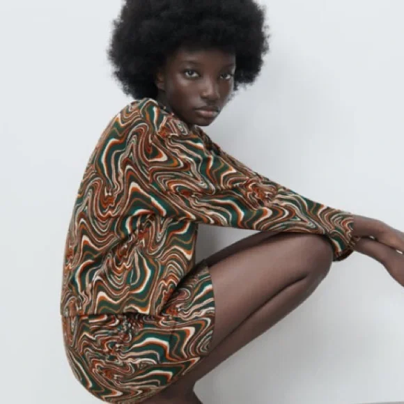 ZARA jacquard sweatshirt size medium - Picture 6 of 9